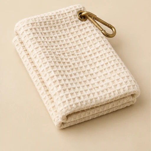 Clip-on golf towel